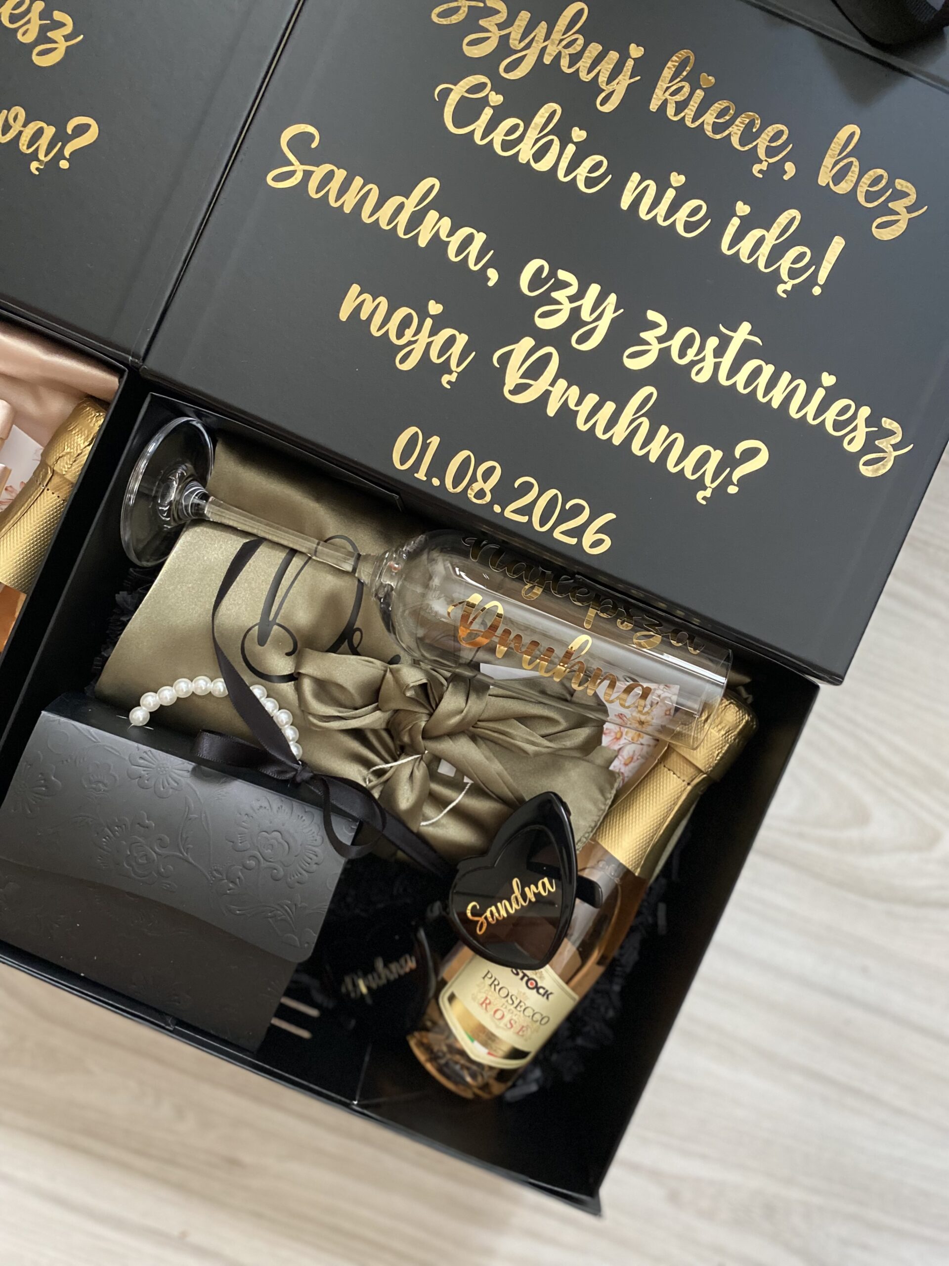 Box dla Świadkowej/Druhny ~ Szykuj kiecę, bez Ciebie nie idę! - obrazek 2